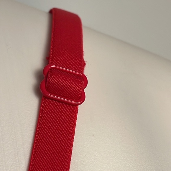 Adored by Adore Me Tessa Geo Lace Contour Underwire Bra Red 32D - Picture 5 of 7